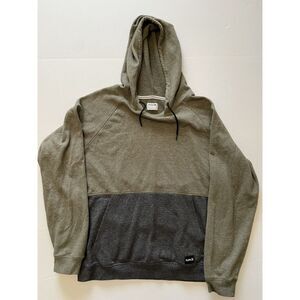 Hurley Men's Hoodie Sweatshirt With‎ Front Pocket  Gray Green Large